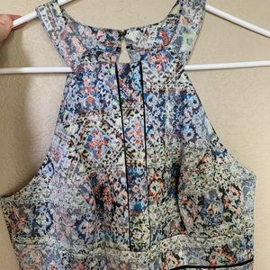 Parker skater dress multi-colored